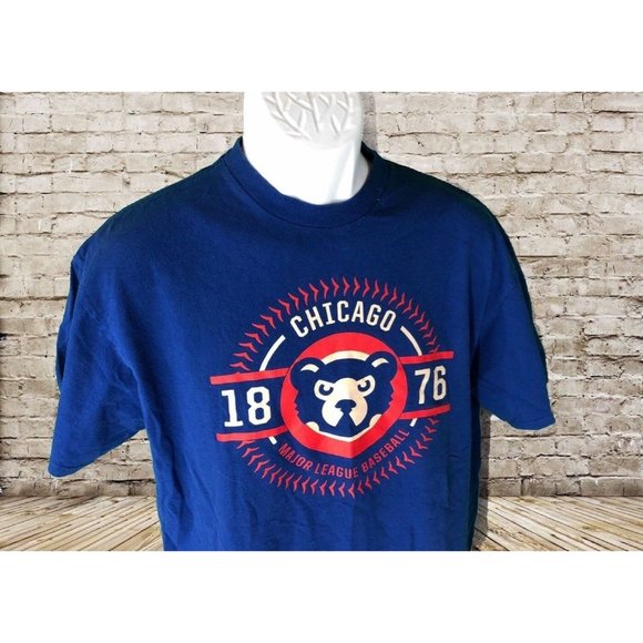 Chicago Cubs Shirt Baseball MLB Est 1876 Mens - Picture 7 of 8